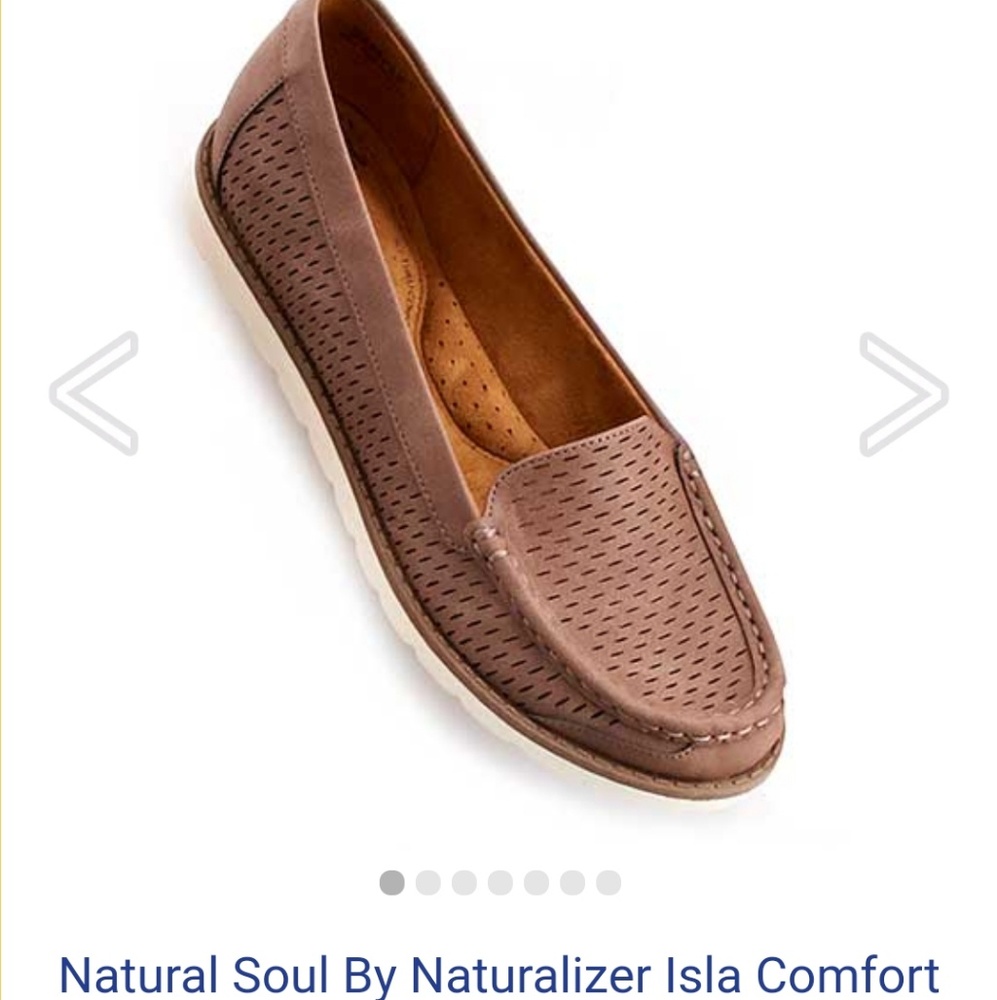 Blush/pink/mauve loafer shoe